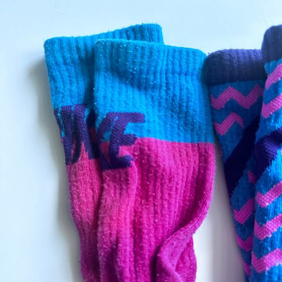 Nike High Socks - Girls Size Small - Colorful Bundle! - Picture 2 of 6